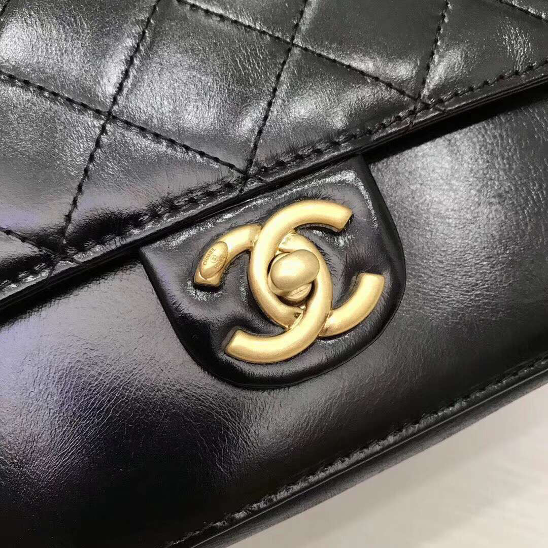 Ch**el Flap Bag with Black