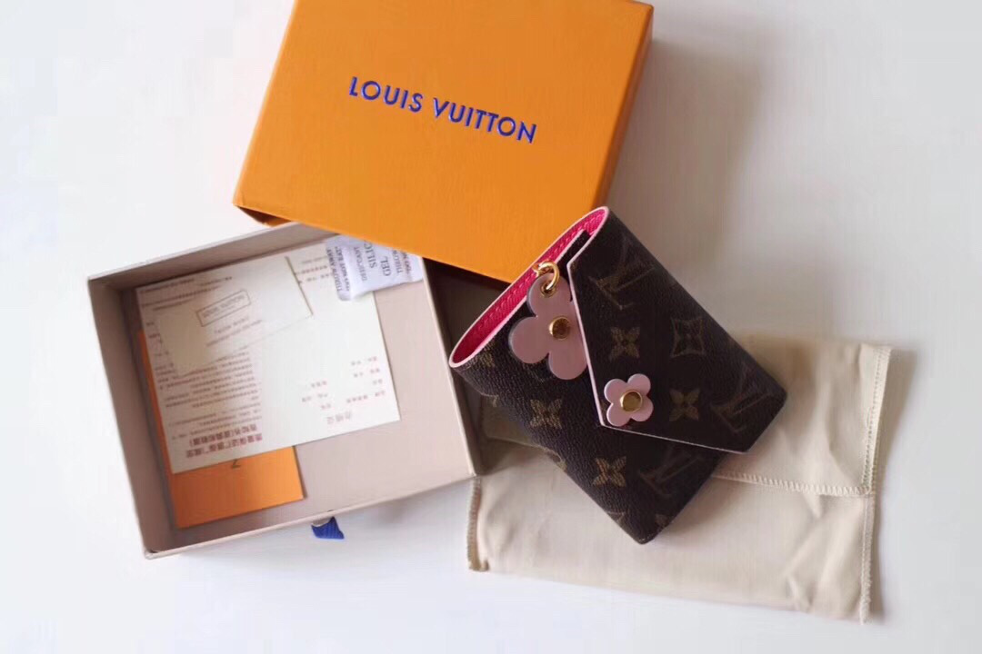 L0vis Vvtt0n Original Emilie Rose Red Wallet 
