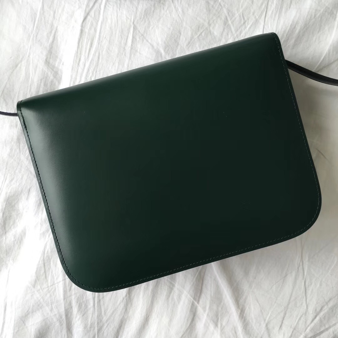 Ce1i*e Classic Blackish Green Bag in Box Calfskin Smooth Leather