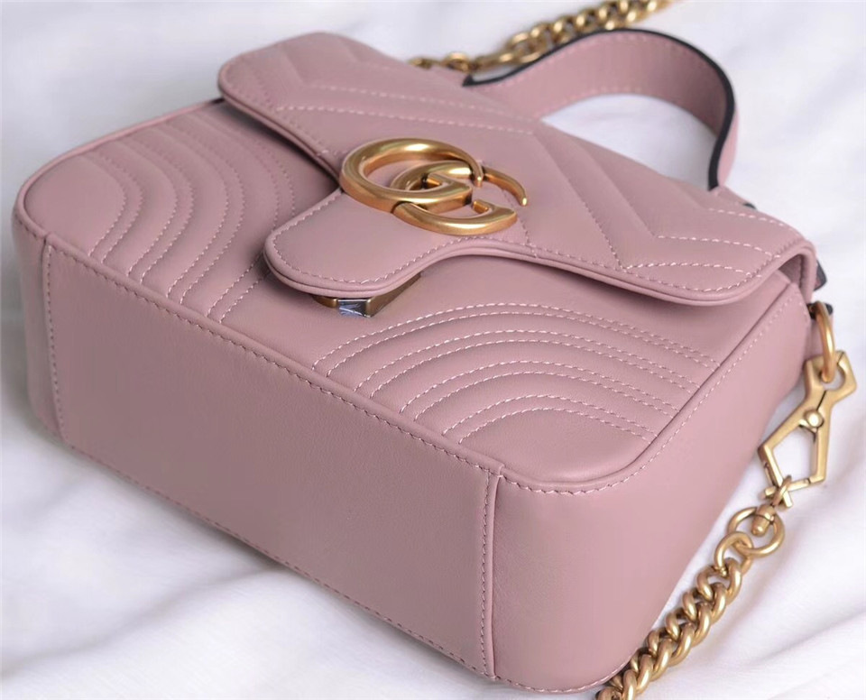 Gvc*1 Marmont mini top Crossbady handle bag with Pink 547260