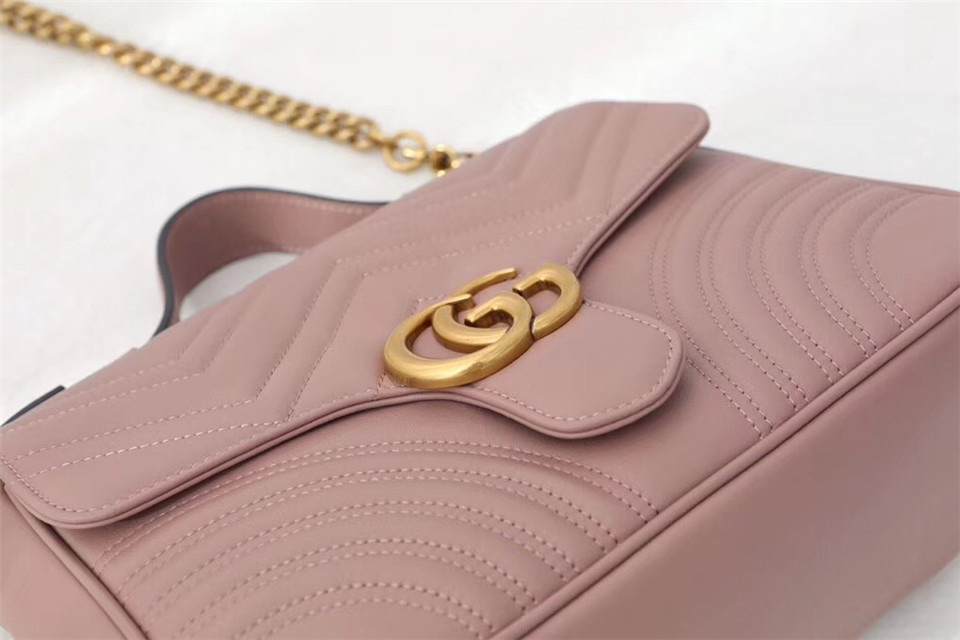 Gvc*1 Marmont Crossbady handle bag with Pink 498110