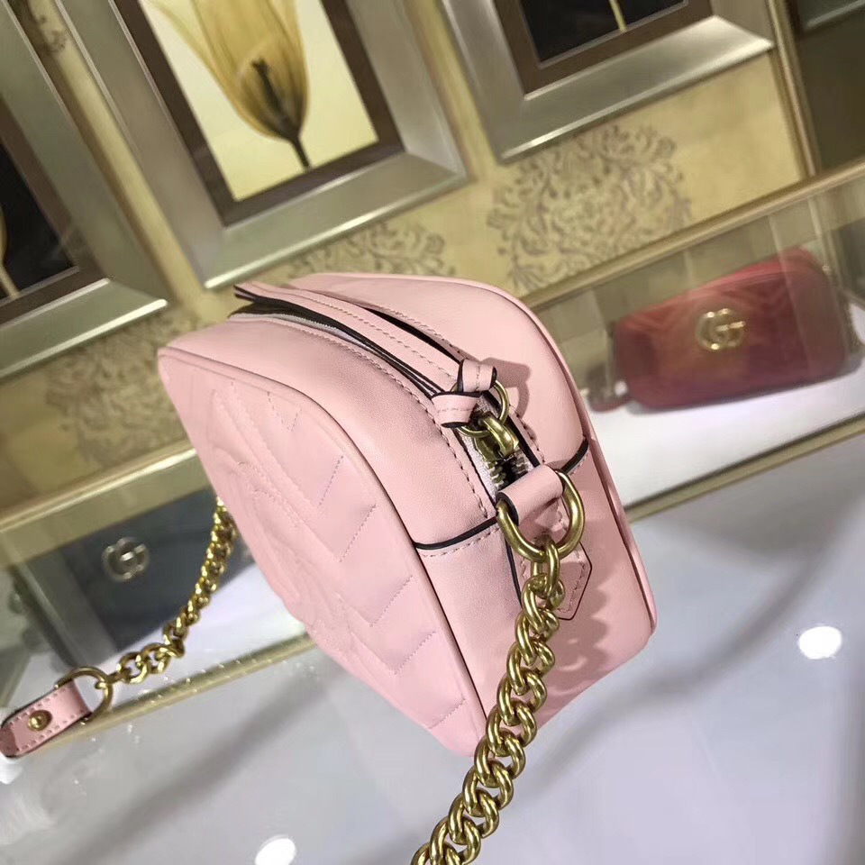Gvc*1 Marmont matelassé mini bag in Pink
