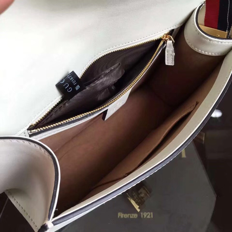 Gvc*1 Sylvie shoulder bag in White leather 421882