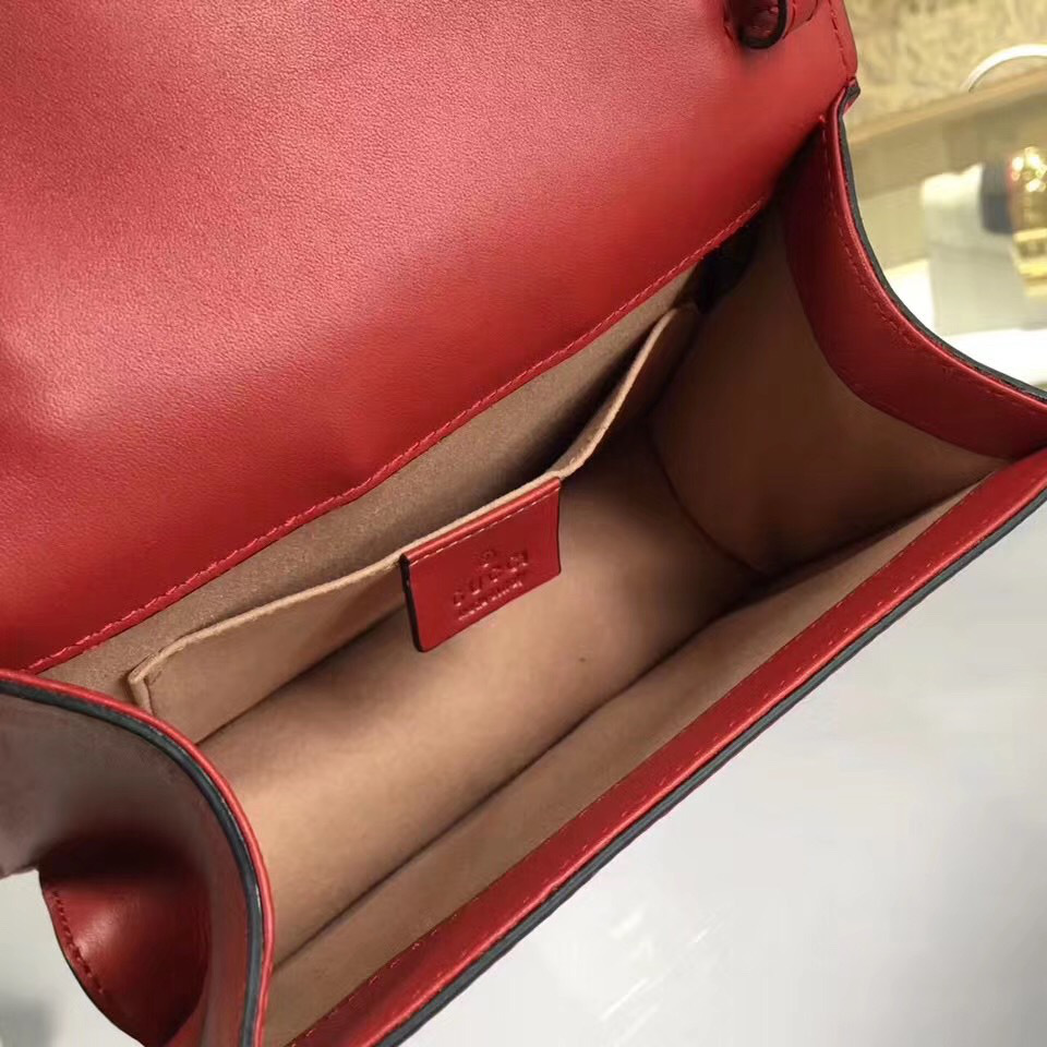 Gvc*1 Sylvie leather mini bag in Red 470270	