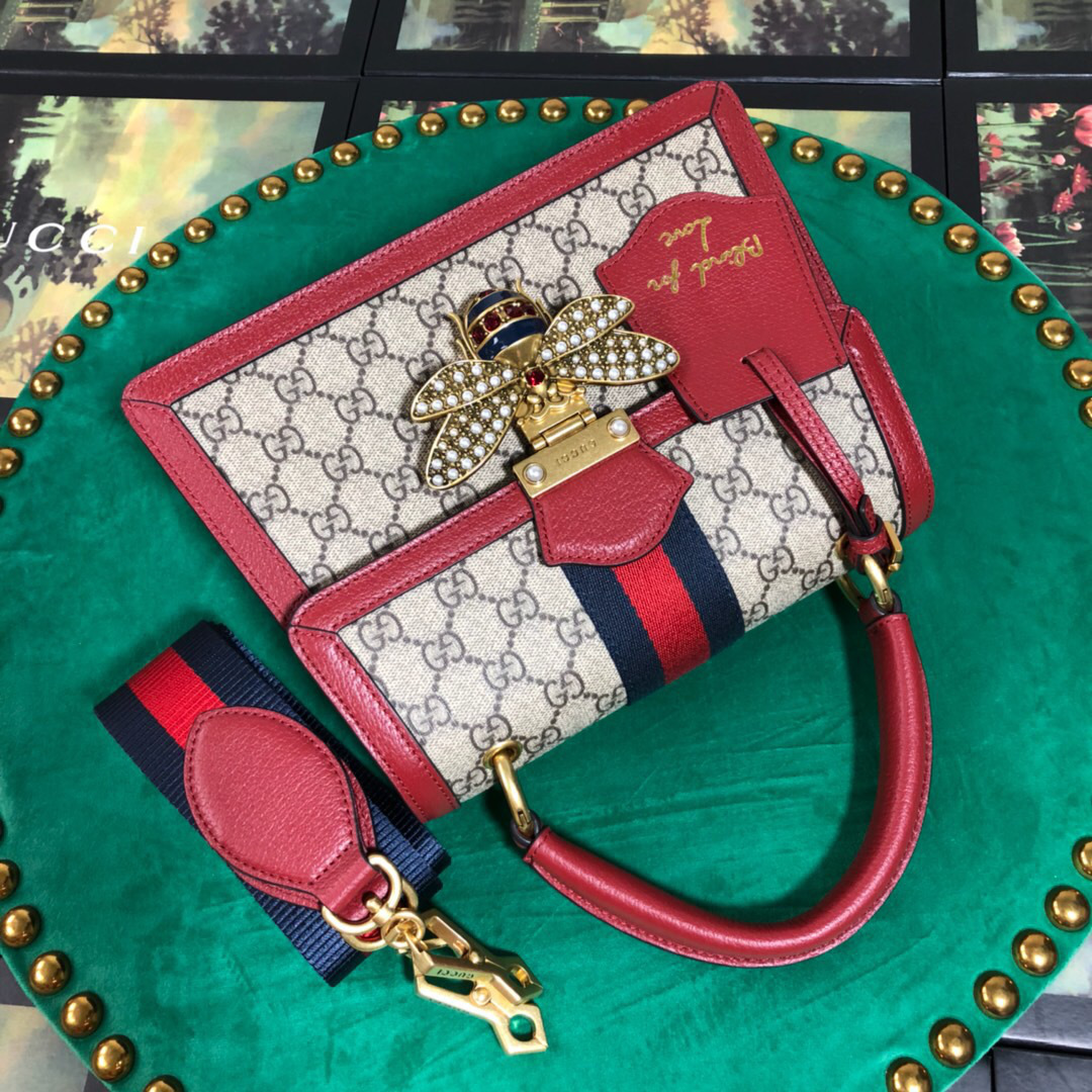 Gvc*1 Queen Margaret small top handle bag in Red 476541