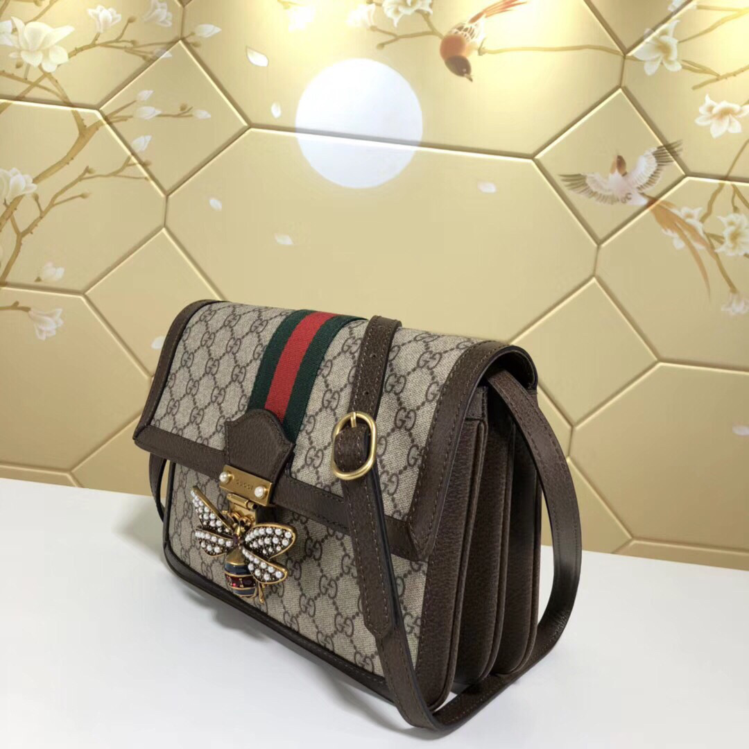 Gvc*1 Queen Margaret Svp*me medium shoulder bag in Brown 524356