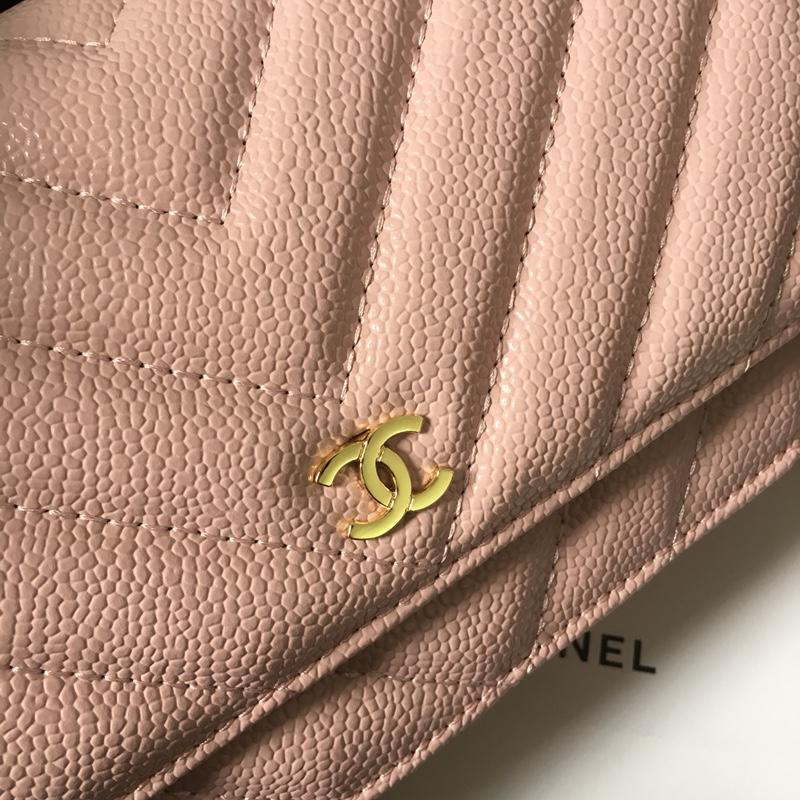 Ch**el Flap Bag Calfskin Leather Pink with Gold Hardware