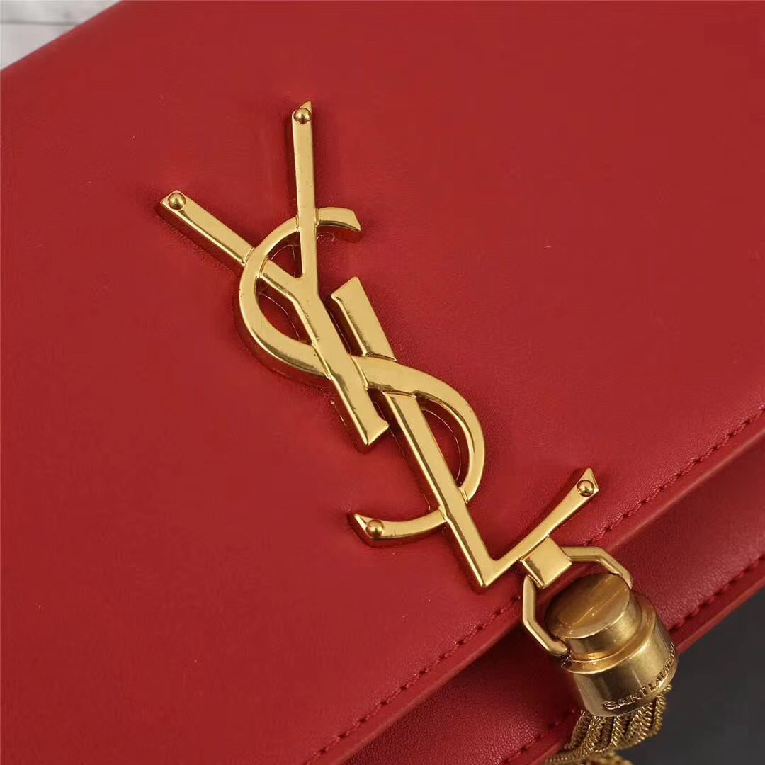 Y51 Classic Calfskin Mini Chain Bag in Red 26817