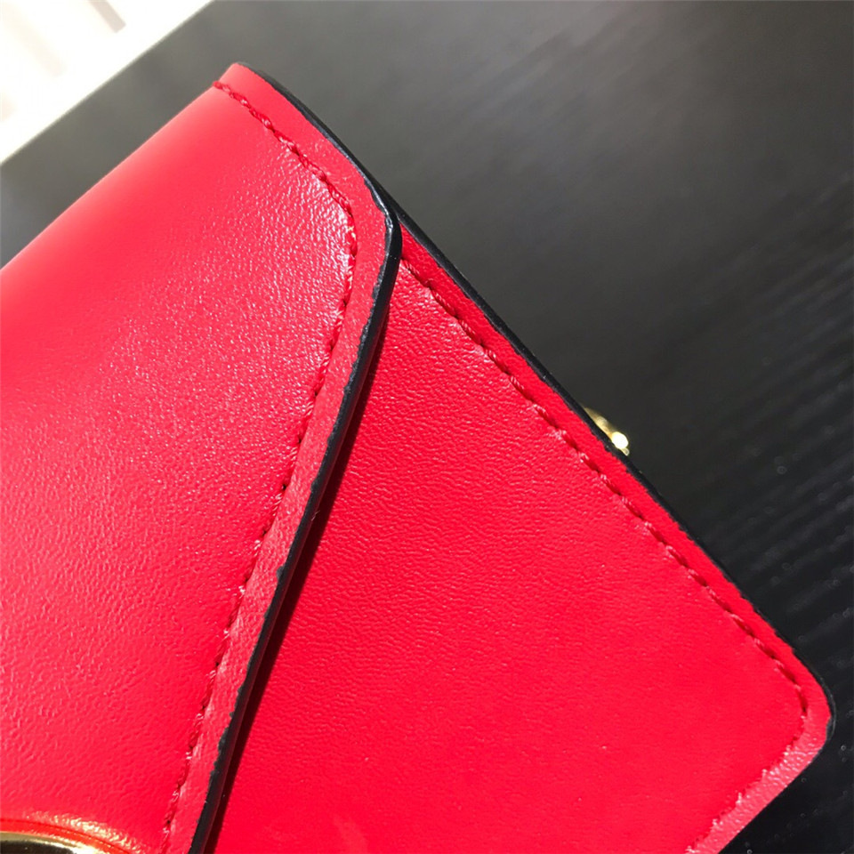 F**di Original Calfskin Leather Pocket in Red