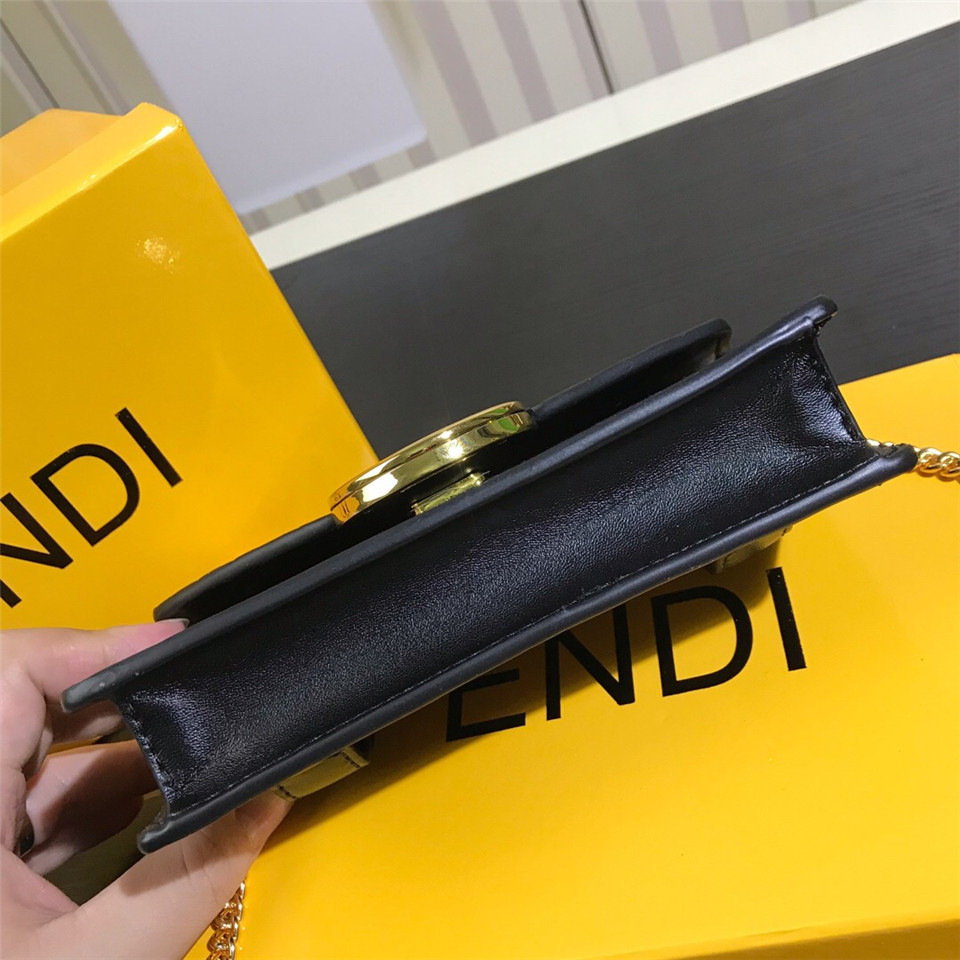 F**di Original Calfskin Leather Pocket with Black