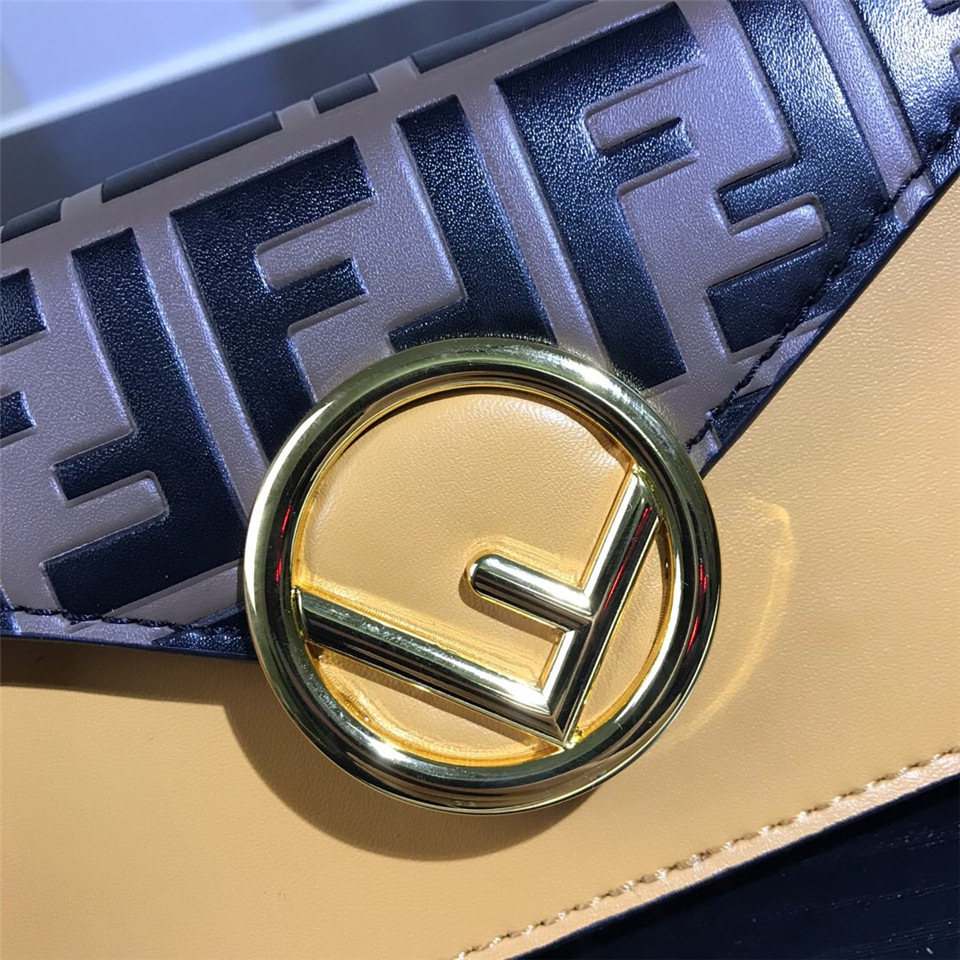 F**di Original Calfskin Leather Pocket in Yellow