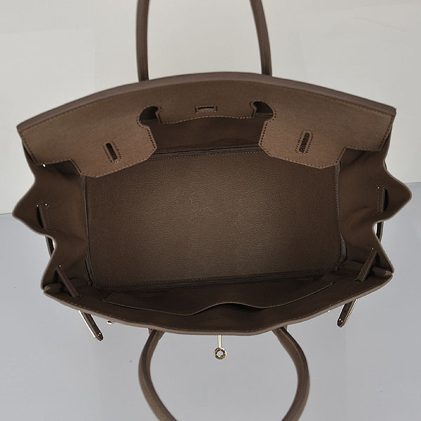 H**me5 original togo leather birkin 30cm bag in Dark Coffee