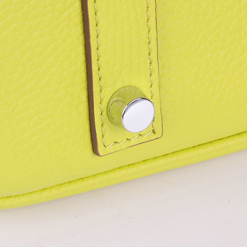 H**me5 original togo leather birkin 30cm bag in Lemon Yellow