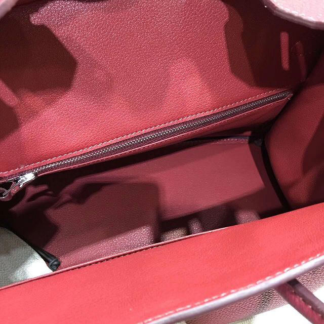 H**me5 original togo leather birkin 30cm bag in Burgundy