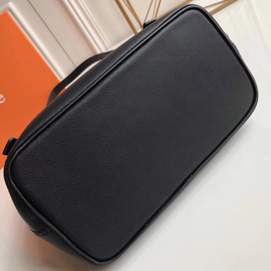 Chloe Faye Calfskin Large Backpack in Black