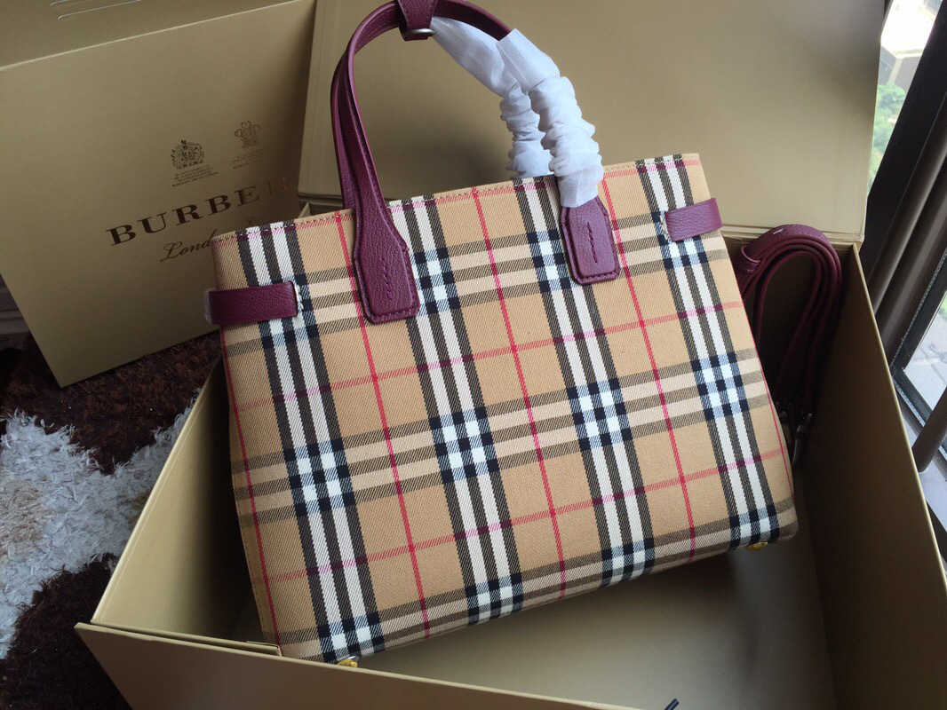Bv*b*rry Tote Vintage Large Handbag in Purple