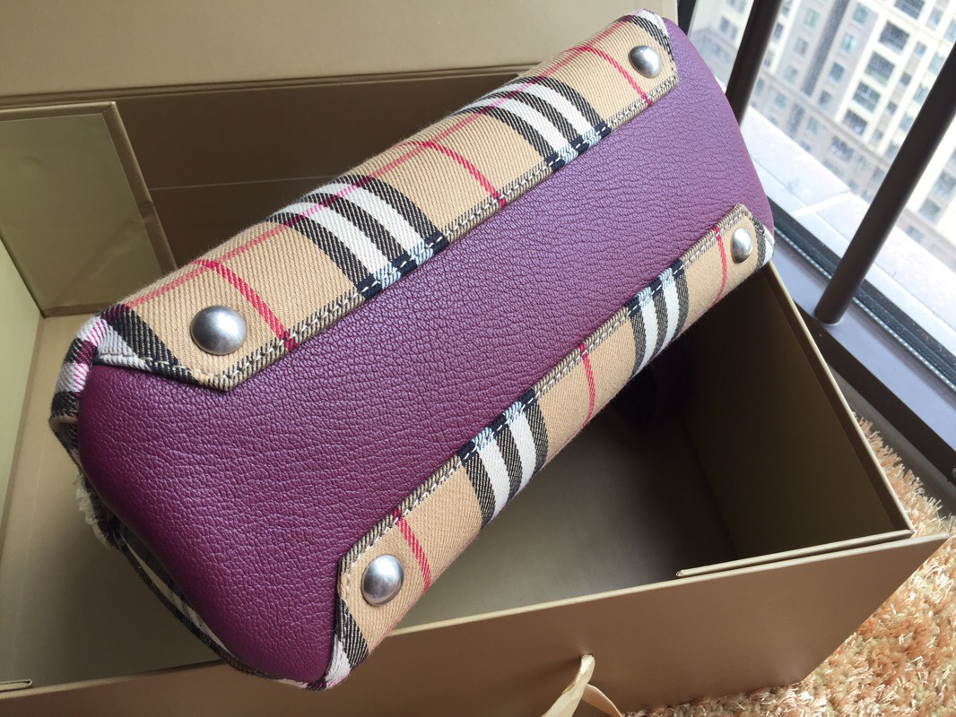 Bv*b*rry Tote Vintage Small Handbag in Purple