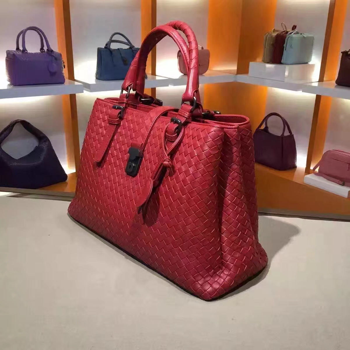 B0tt*ga Ven*ta Red Handbag 7453