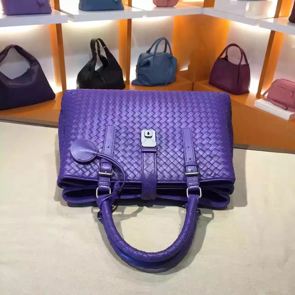 B0tt*ga Ven*ta Purple Handbag 7453