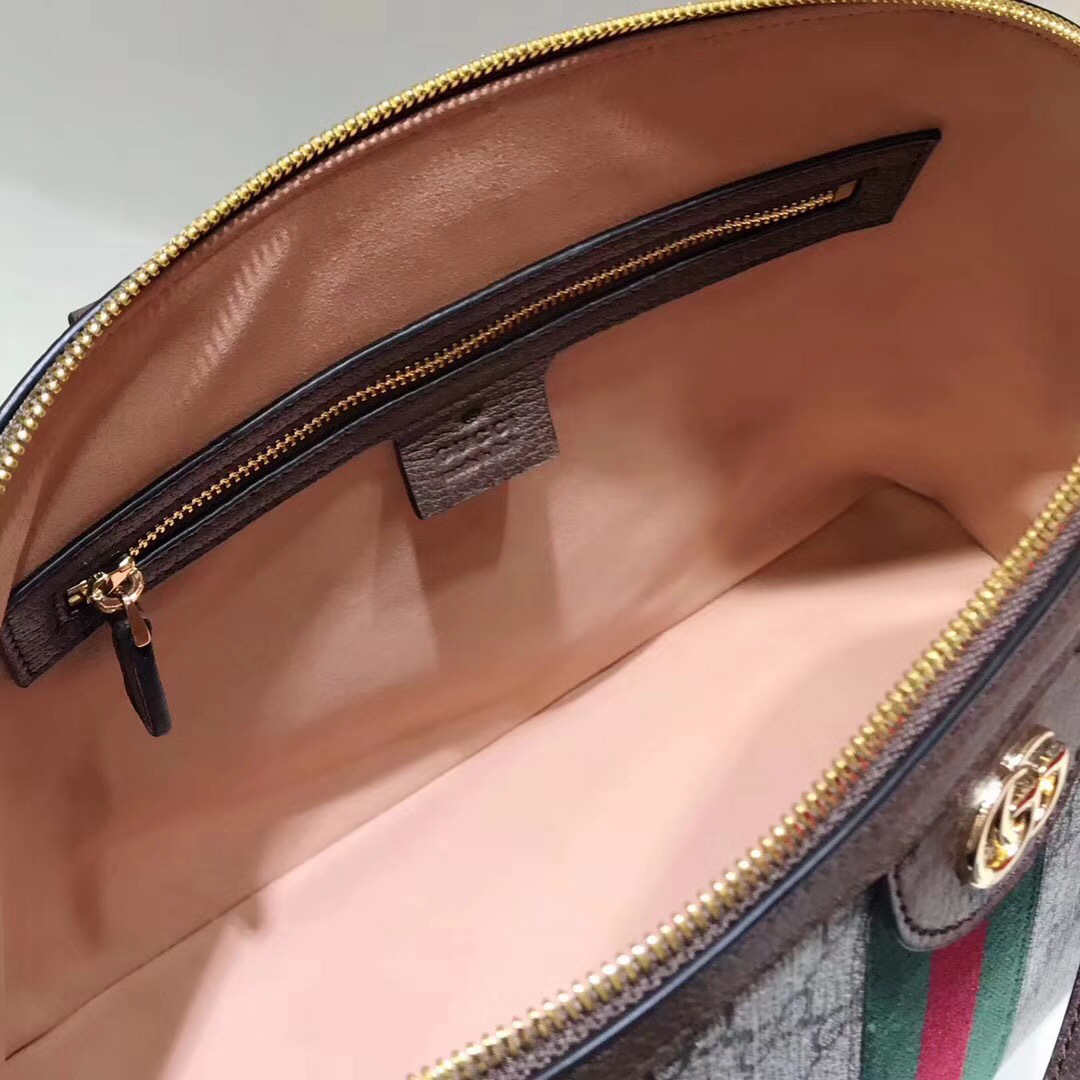 Gvc*1 Ophidia medium top handle bag in Khaki