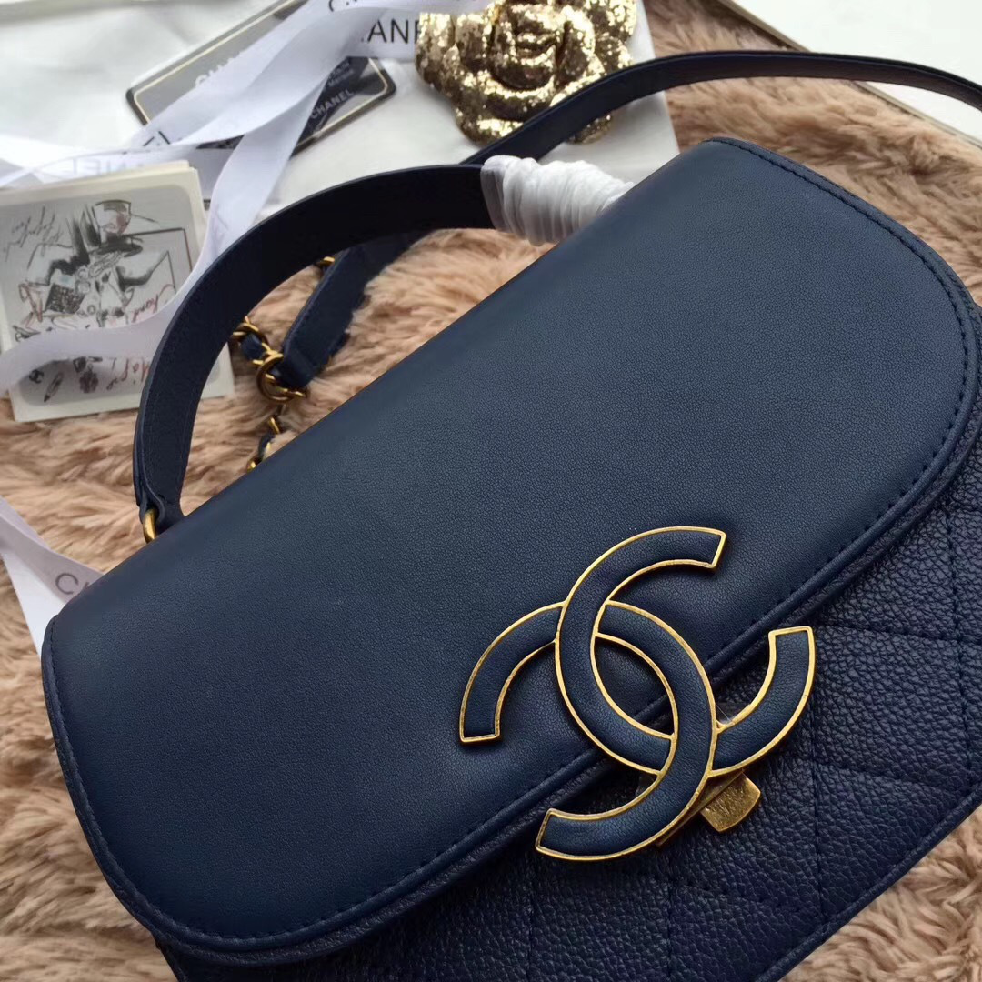 Ch**el Original Leather Bag in Blue