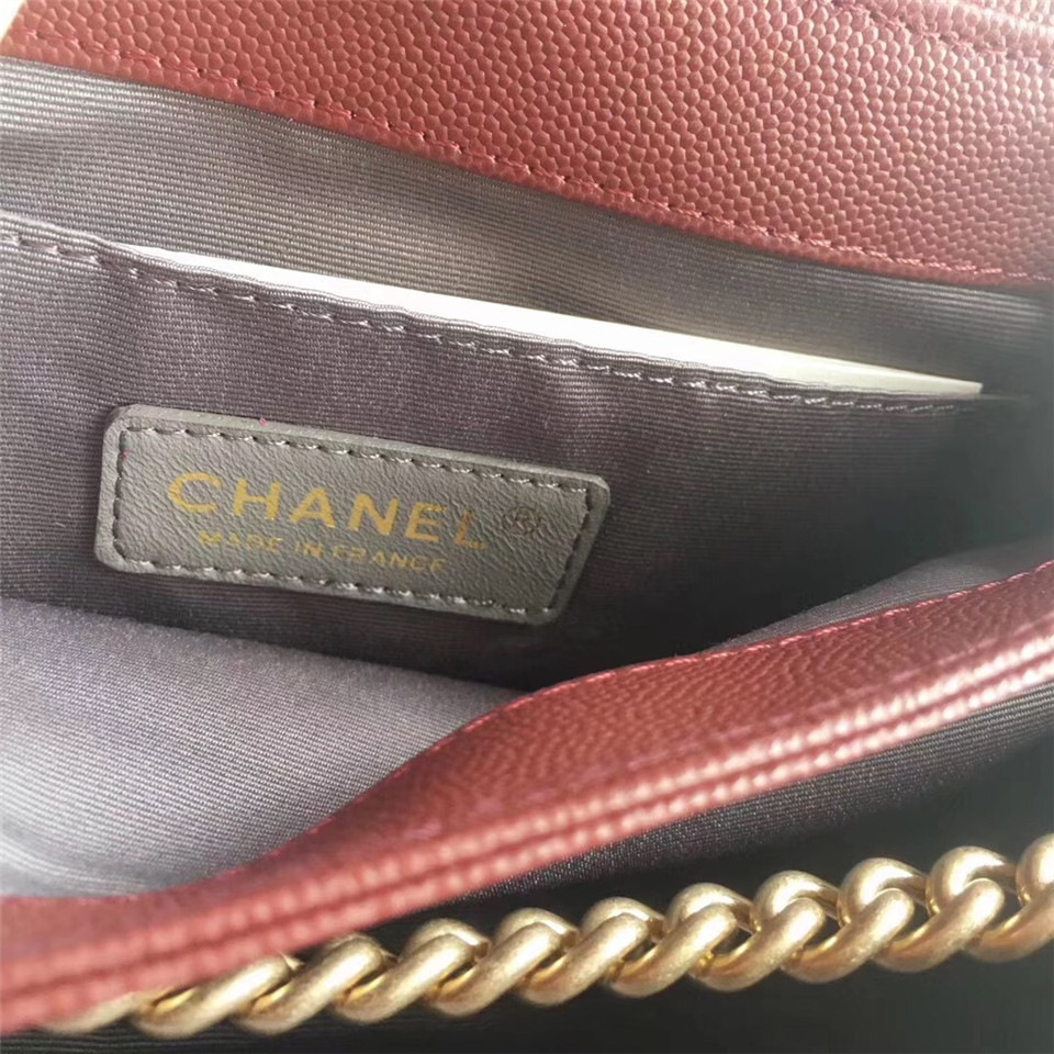 Ch**el Calfskin Flap Bag A57560 Red