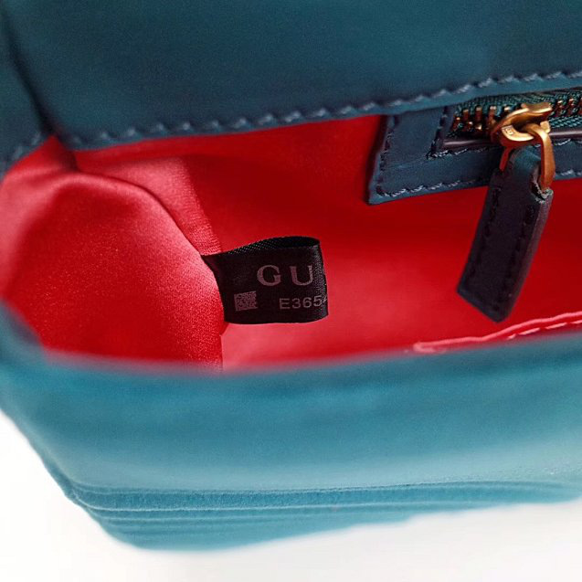Gvc*1 Marmont velvet Large shoulder bag in Blue