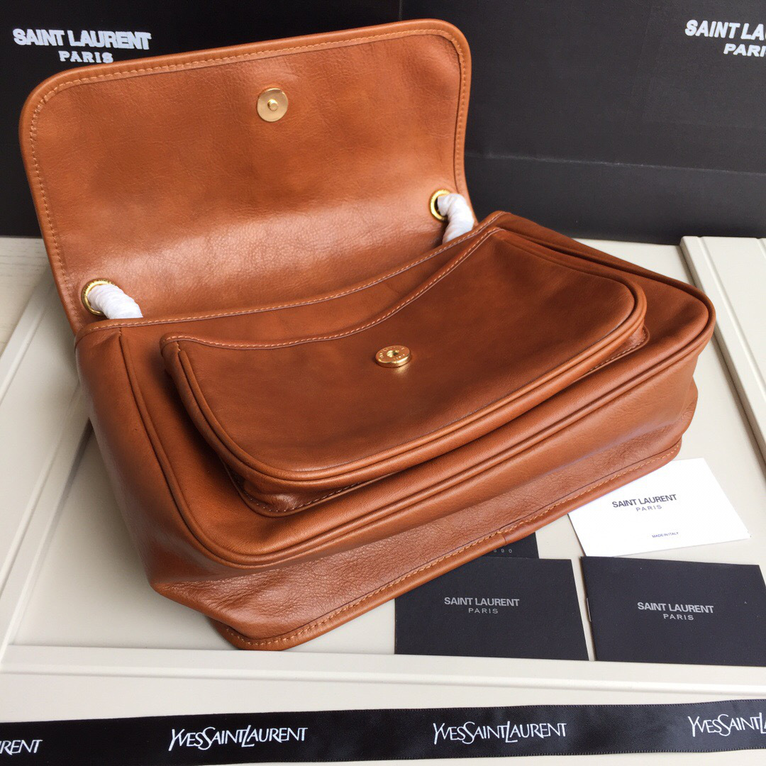 Y51 Monogram shoulder bag in Brown
