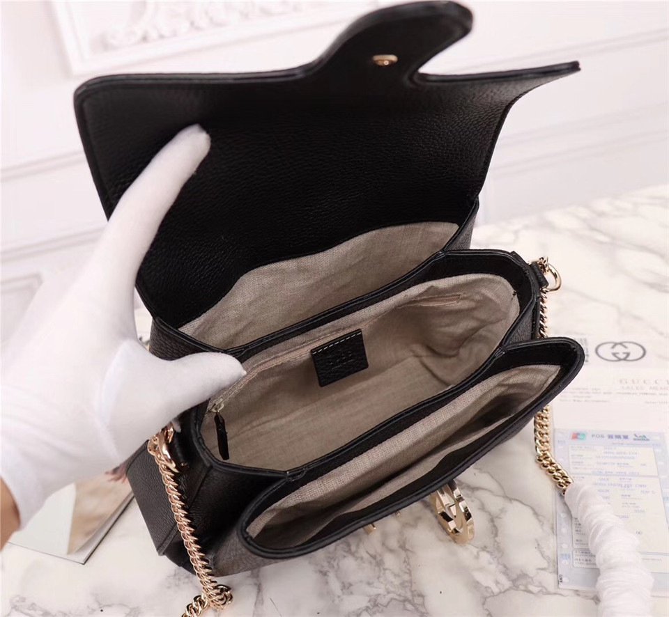 Gvc*1 Orignial Calfskin Handbag in Black 510320