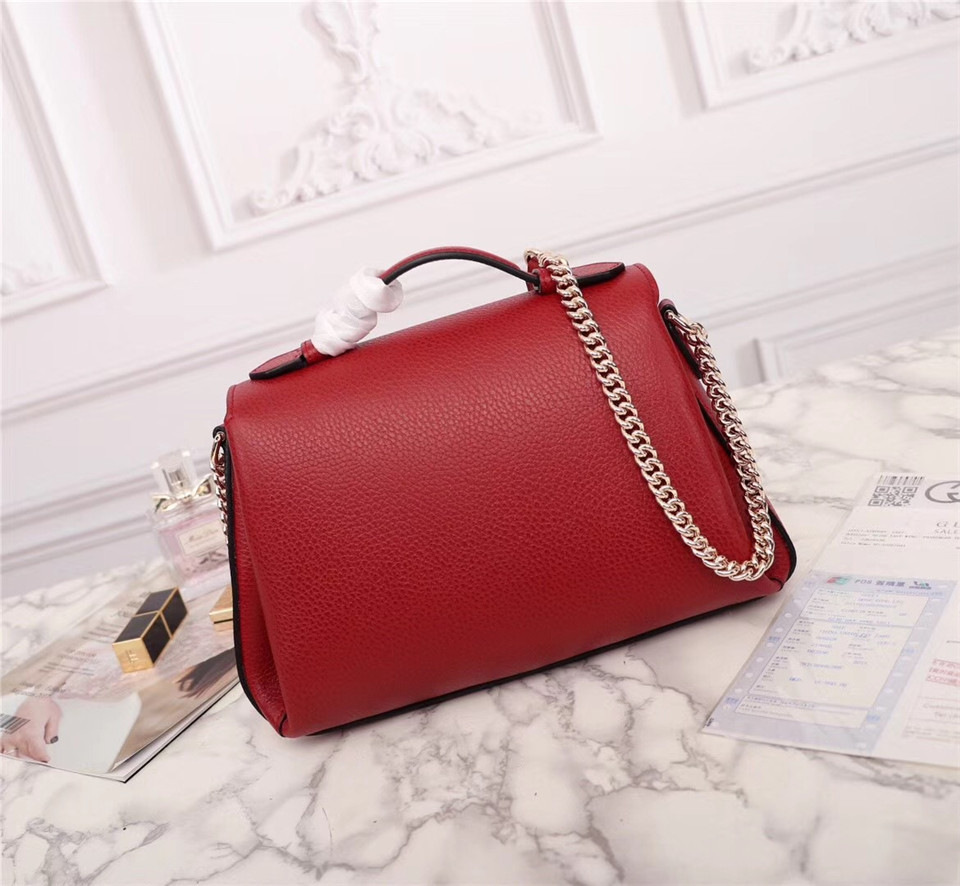 Gvc*1 Orignial Calfskin Handbag in Red 510320