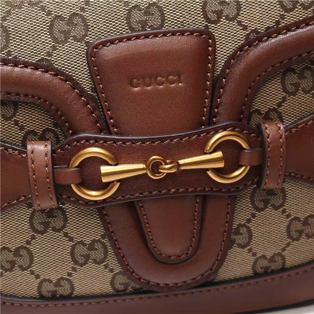 Gvc*1 Original Canvas Calfskin Shoulder Bag Khaki 384821
