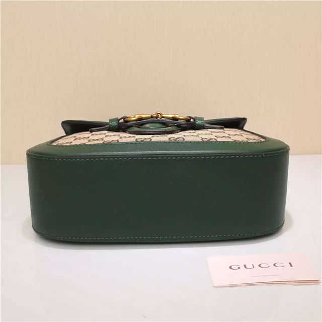 Gvc*1 Original Canvas Calfskin Large Shoulder Bag Green