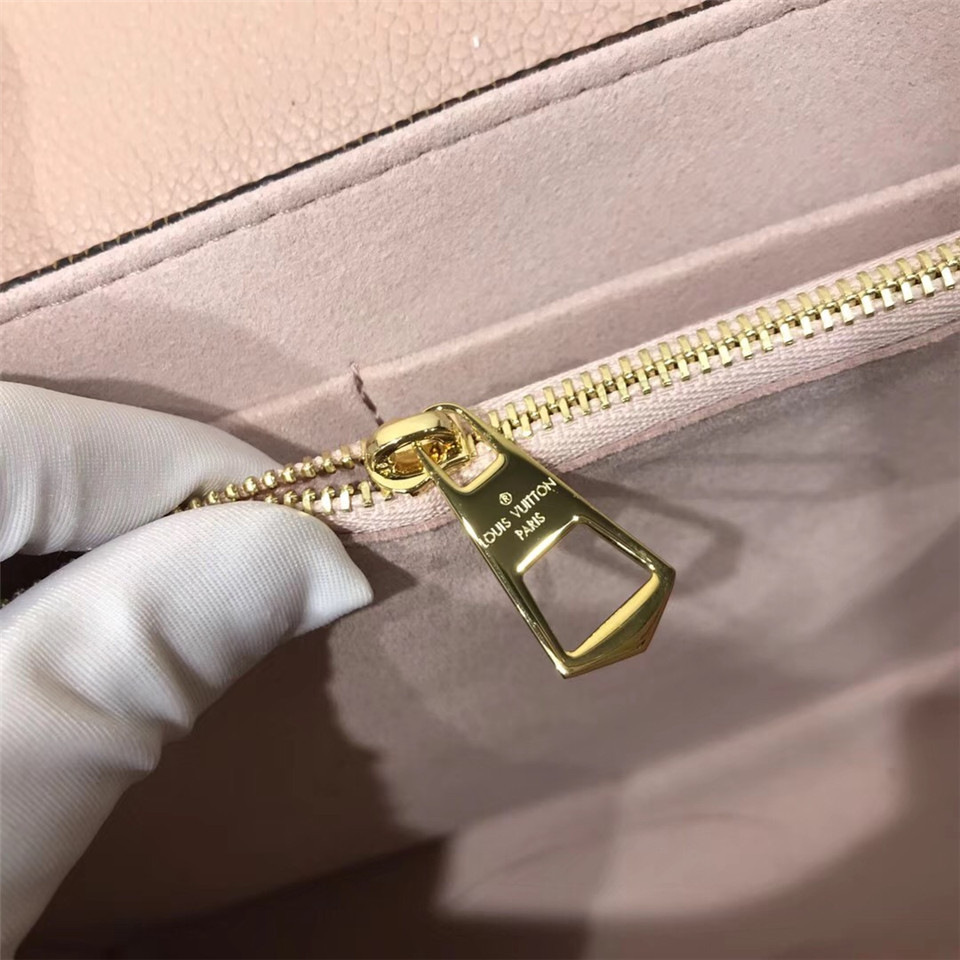 L0vis Vvtt0n Damier Ebene Cuir Taurillon Bag Pink
