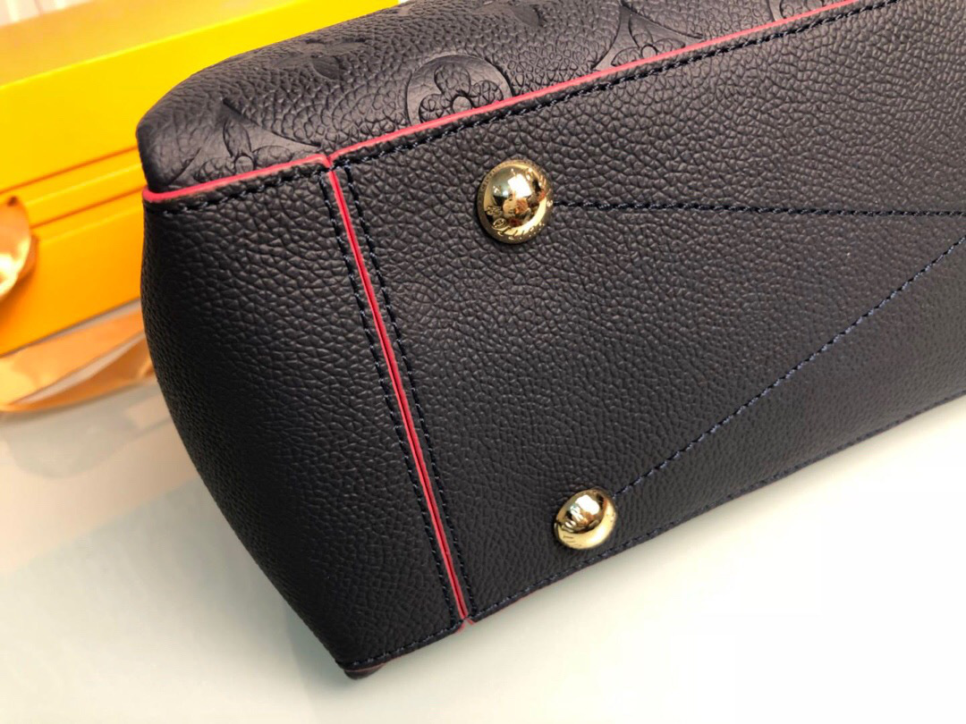 L0vis Vvtt0n Monogram Empreinte Leather Handbags M43758 Navy Blue
