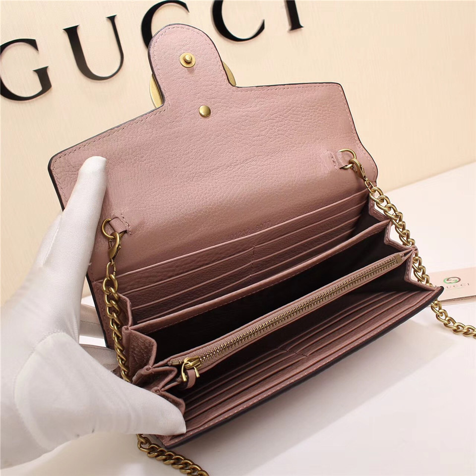 Gvc*1 Marmont leather mini chain bag 401232 Pink