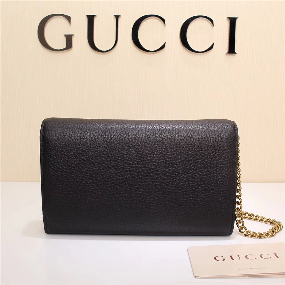 Gvc*1 Marmont leather mini chain bag 401232 Black