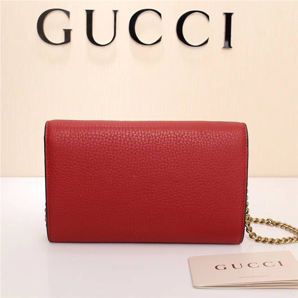 Gvc*1 Marmont leather mini chain bag 401232 Red