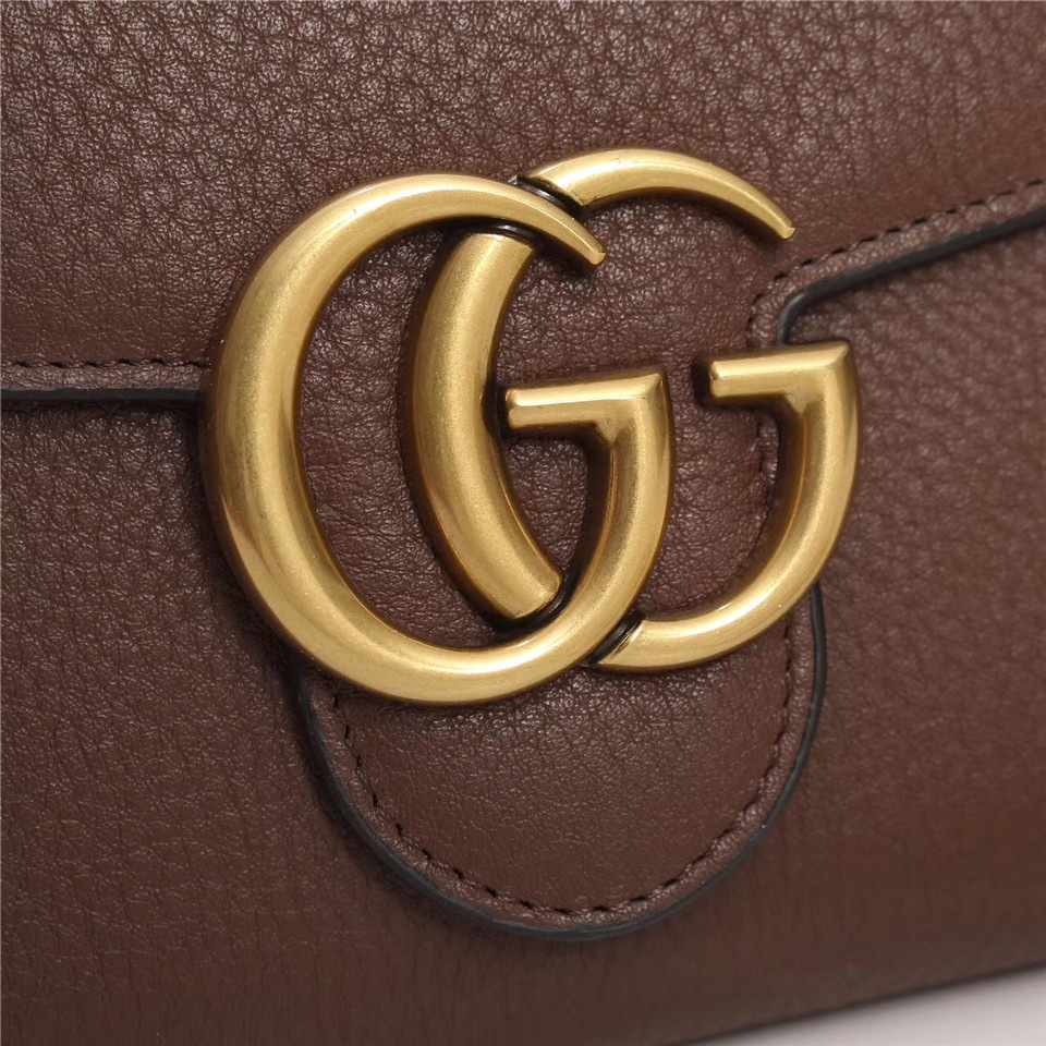 Gvc*1 Marmont leather mini chain bag 401232 Brown