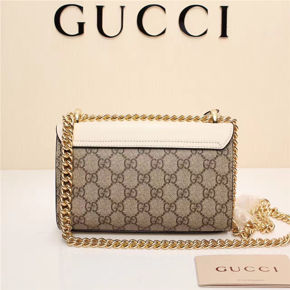 Gvc*1 Padlock Bee Star small shoulder bag 432182 White