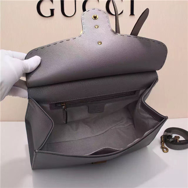 Gvc*1 Marmont small top handle bag 421890 Gray