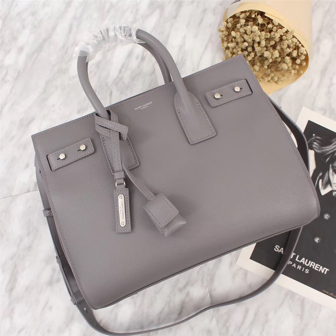 Y51 Original Leather Women Handbag Gray