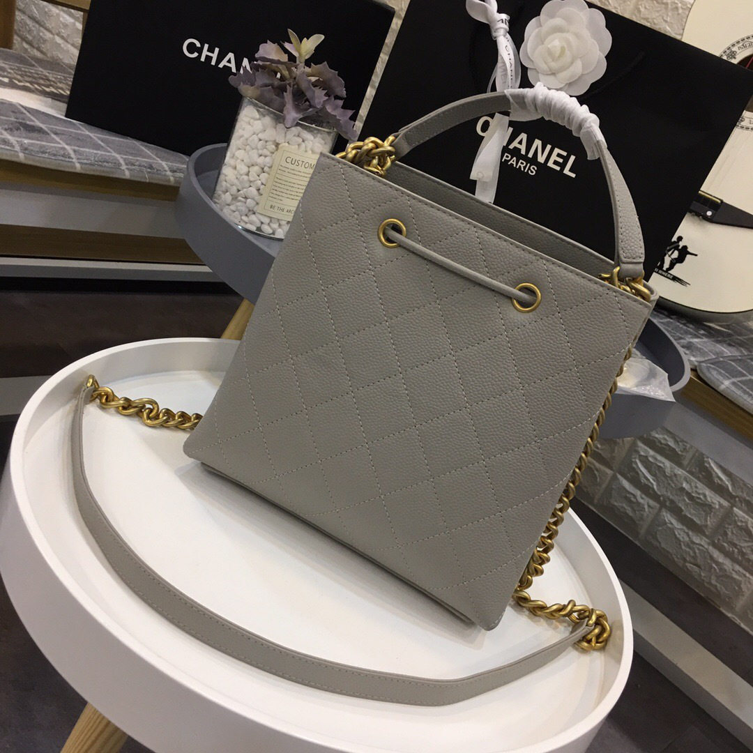Ch**el Womens Shoulder Bags Gray AS0310