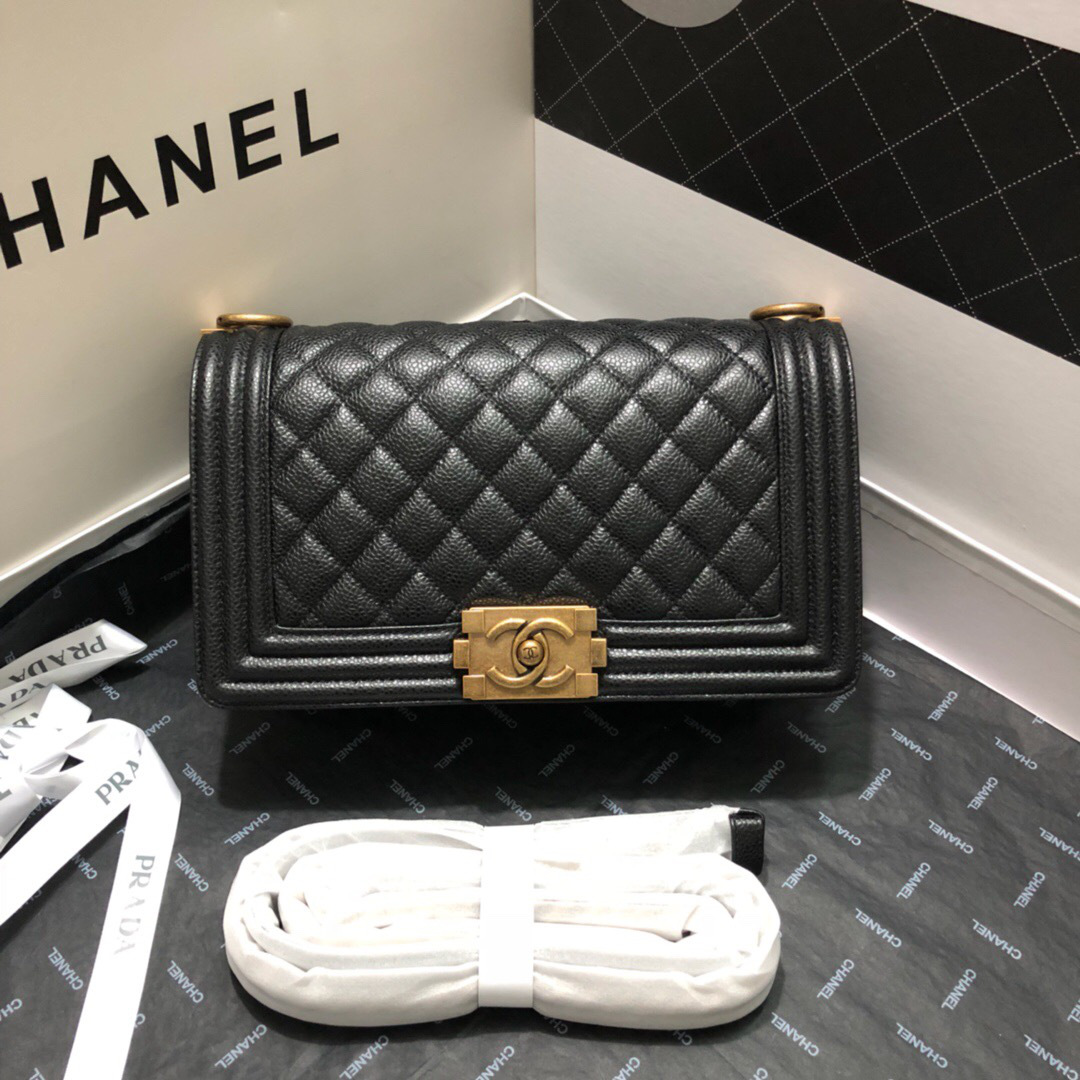 Ch**el Leboy Calfskin Bag in Black 67086
