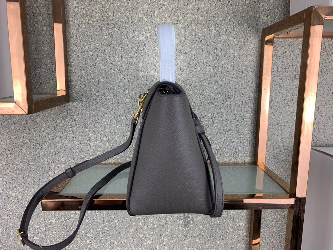 Ce1i*e Micro Belt Bag In Grained Calfskin with Gray 20cm 175519