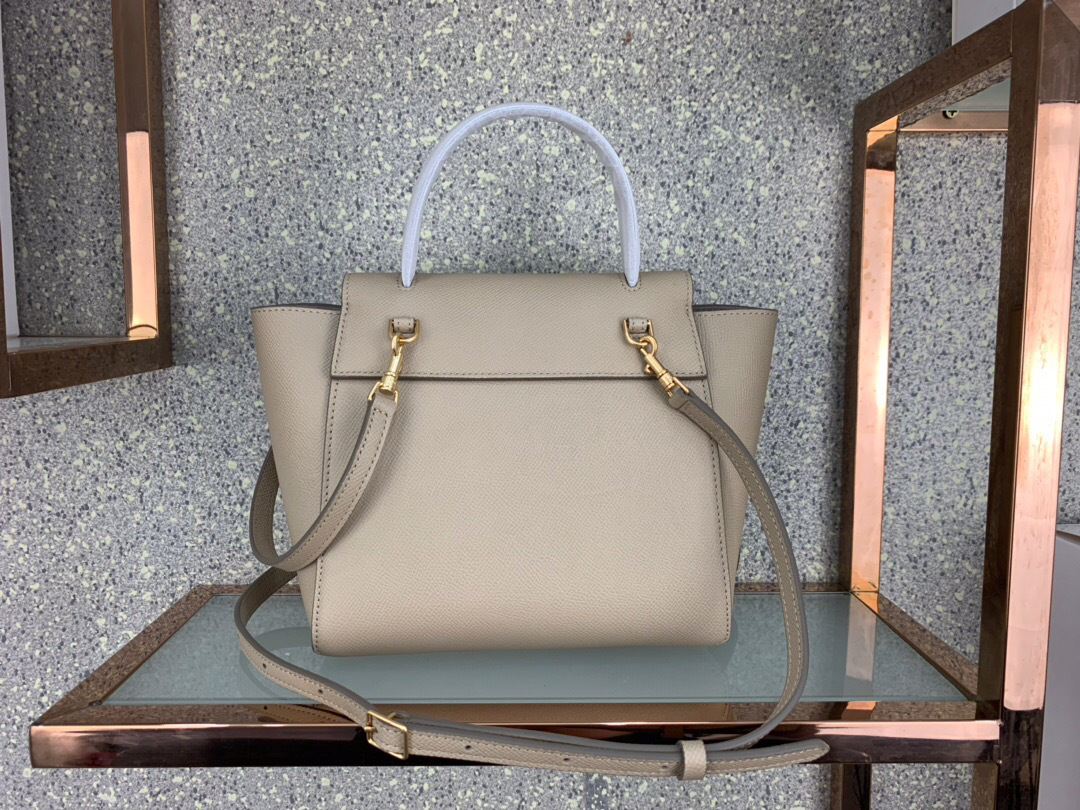 Ce1i*e Micro Belt Bag In Grained Calfskin with Khaki 20cm 175519