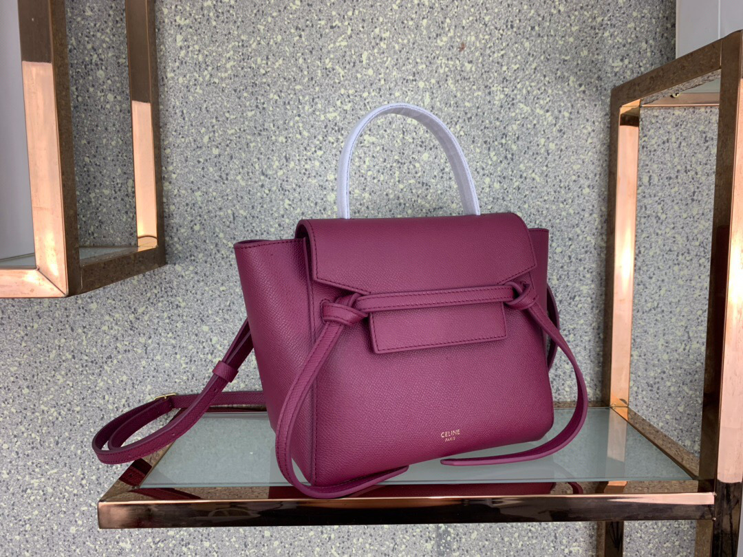 Ce1i*e Micro Belt Bag In Grained Calfskin 20cm 175519