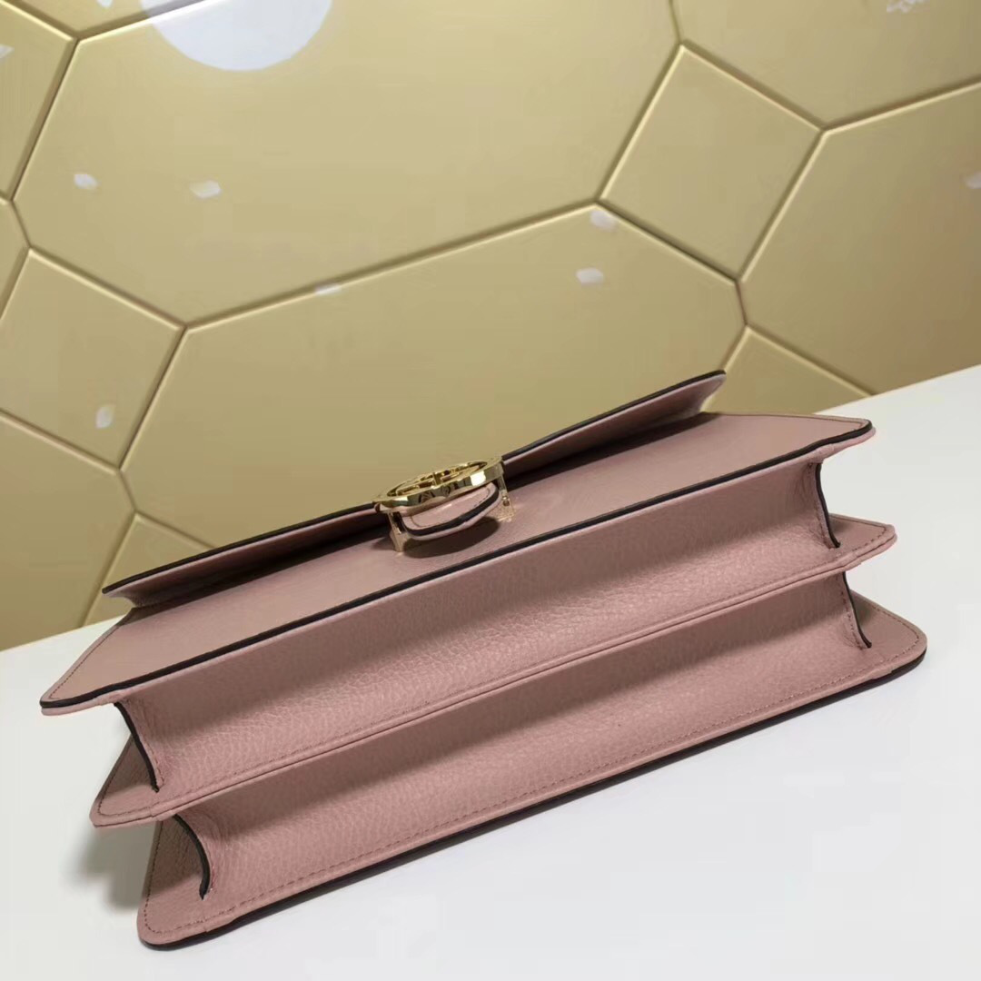 Gvc*1 Marmont Shoulder Pink Leather Cross Body Bag 510303