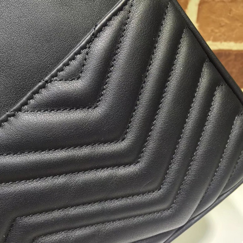 Gvc*1 Marmont medium shoulder bag black 443499 Bagsaa