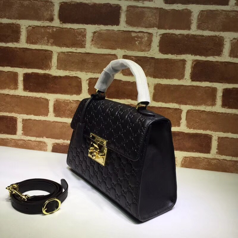 Gvc*1 Padlock Signature Top Handle Bag black 453188