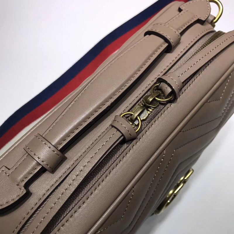 Gvc*1 Marmont leather shoulder bag pink 498100 Bagsaa